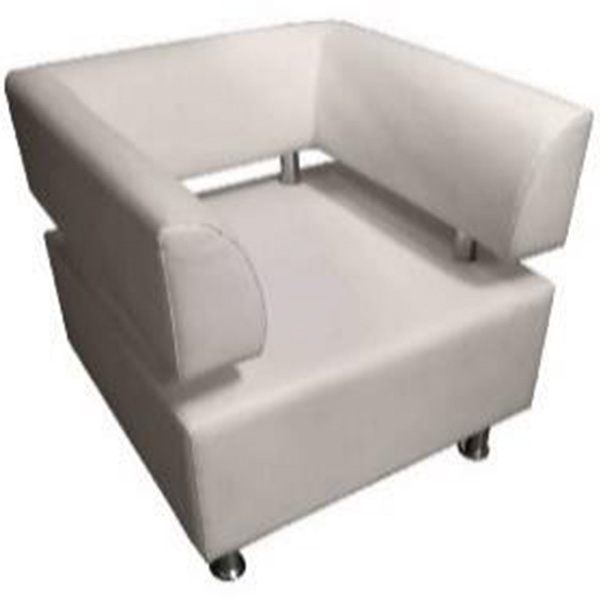Cube Arm Chair White